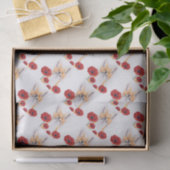 Papier Mousseline fox and poppies (Cadeau)