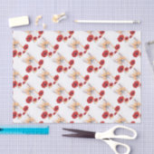 Papier Mousseline fox and poppies (Artisanat)