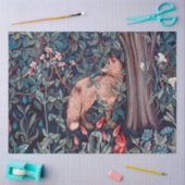 Papier Mousseline Fox dans la forêt, William Morris (Artisanat)