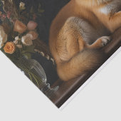 Papier Mousseline Fox dans le jardin (Détail)