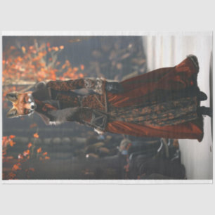 Papier Mousseline Fox Runway Fashion Show Decoupage Tissu Papier