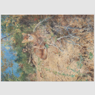 Papier Mousseline Foxes, Bruno Liljefors