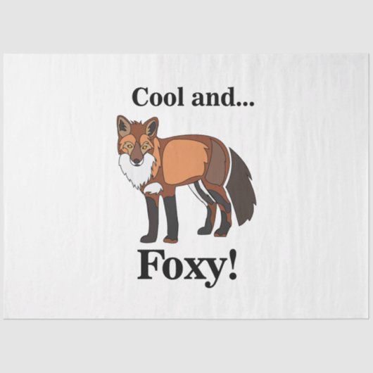 Papier Mousseline Foxy Animal Wildlife Fox Anniversaire (Recto)