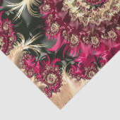 Papier Mousseline Fractale tourbillonnante magenta (Détail)