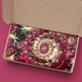 Papier Mousseline Fractale tourbillonnante magenta