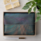 Papier Mousseline Fractale Turquoise Imaginaire spirale Abstraite 26 (Cadeau)