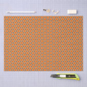 Papier Mousseline Fractale vibrante de la fleur orange (Artisanat)