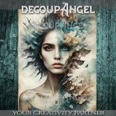 Papier Mousseline Fragments des éléments -Découpage-