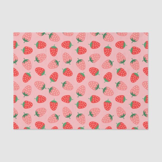 Papier Mousseline Fraise (Recto)