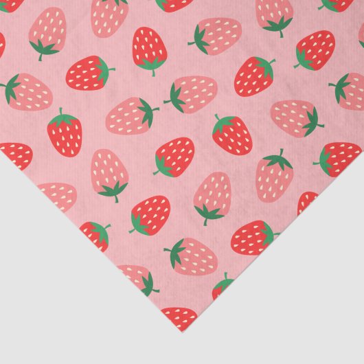 Papier Mousseline Fraise (Détail)