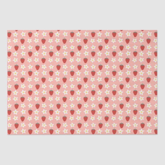 Papier Mousseline Fraise (Recto)