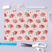 Papier Mousseline Fraise (Artisanat)