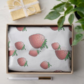 Papier Mousseline Fraise (Cadeau)