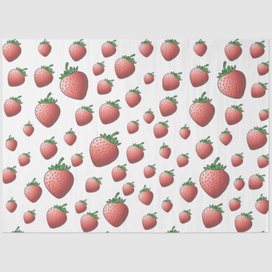 Papier Mousseline Fraise (Recto)