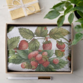 Papier Mousseline fraise 1er anniversaire Berry 1er (Cadeau)