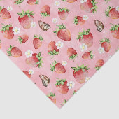 Papier Mousseline Fraise à papillon (Détail)