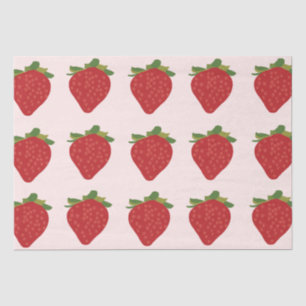 Papier Mousseline Fraise Anniversaire Fraises d'été