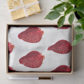 Papier Mousseline Fraise brillante (Cadeau)