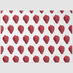 Papier Mousseline Fraise brillante