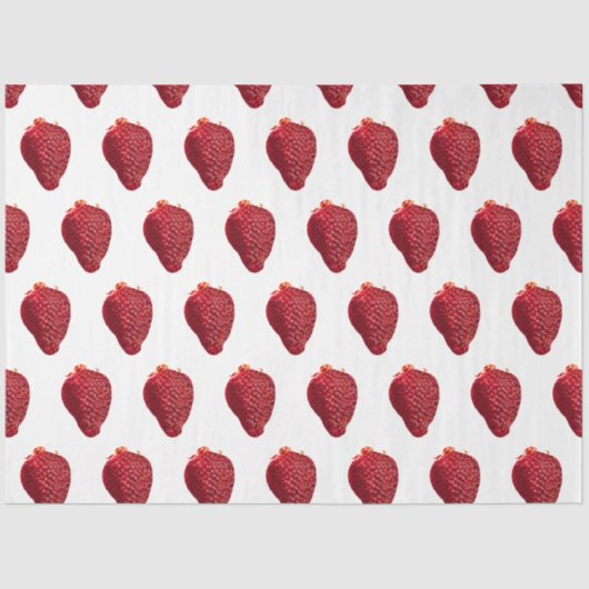 Papier Mousseline Fraise brillante (Recto)