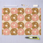 Papier Mousseline Fraise et butées toriques givrées par chocolat (Artisanat)