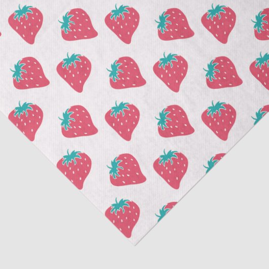Papier Mousseline Fraise mignonne (Détail)