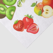 Papier Mousseline Fraise pomme pastèque Cerise Fruit Découpage (Détail)