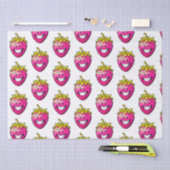 Papier Mousseline Fraise rose (Artisanat)
