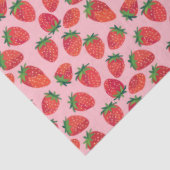 Papier Mousseline Fraise rose et rouge (Détail)