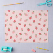 Papier Mousseline Fraise rose fête d'anniversaire (Artisanat)
