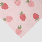 Papier Mousseline Fraise rose fête d'anniversaire (Détail)