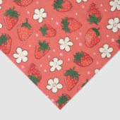 Papier Mousseline Fraise rouge (Détail)