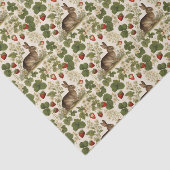 Papier Mousseline Fraise rustique de lapin de Pâques (Détail)