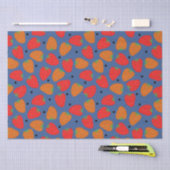 Papier Mousseline Fraise sucrée (Artisanat)