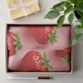 Papier Mousseline Fraises (Cadeau)
