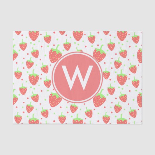 Papier Mousseline Fraises (Recto)