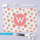 Papier Mousseline Fraises (Artisanat)