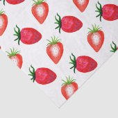 Papier Mousseline Fraises à l'aquarelle douce (Détail)