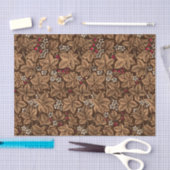 Papier Mousseline Fraises de Nouveau d'art et feuille, brun foncé (Artisanat)