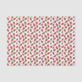 Papier Mousseline Fraises Douces Capricieuses Abeilles (Recto)