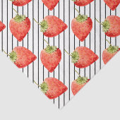 Papier Mousseline Fraises Rouges (Design 49 Série Rouge) (Détail)