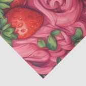 Papier Mousseline Framboise Babe Cheveux rose Découpage Mobilier (Détail)