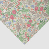 Papier Mousseline Framboises Papillons Courants Fraise Jardin (Détail)