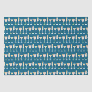 Papier Mousseline Français 75 Martini Bit Ancienne Signature Cocktai