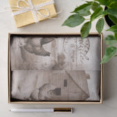 Papier Mousseline Français Agricole Poulet Grange Hen Bird Découpage (Cadeau)