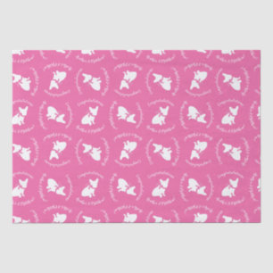 Papier Mousseline Français Baby shower Bulldog Français Français ros