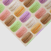 Papier Mousseline Français Macarons, couleurs en pastel (Détail)