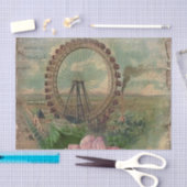 Papier Mousseline française chic, Paris, rustique, collage, victorie (Artisanat)