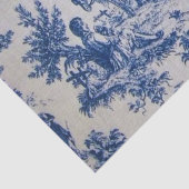 Papier Mousseline Française toile de jouy Découpage bleu et blanc (Détail)