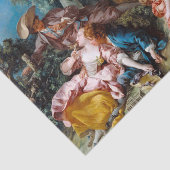 Papier Mousseline Francois Boucher | The Bird Catchers (1748) (Détail)